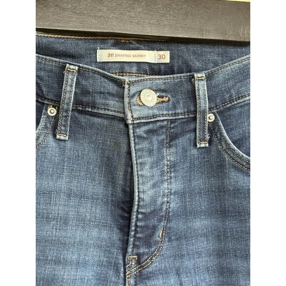 Levis 311 Shaping Skinny Women's Size 30 Blue Stretch Medium Wash Denim Jeans - Picture 8 of 8